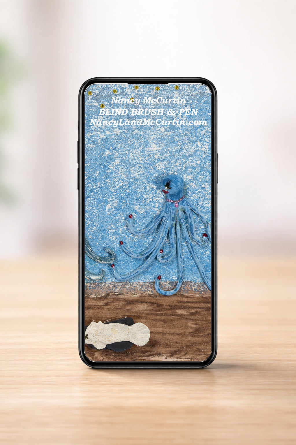 Date Nite Phone Wallpaper - Digital Art by Blind Artist Nancy McCurtin