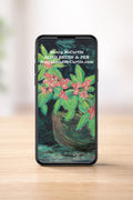 Flowerpot Phone Wallpaper - Digital Art by Blind Artist Nancy McCurtin