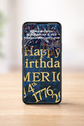 Happy Birthday America Phone Wallpaper - Digital Art by Blind Artist Nancy McCurtin
