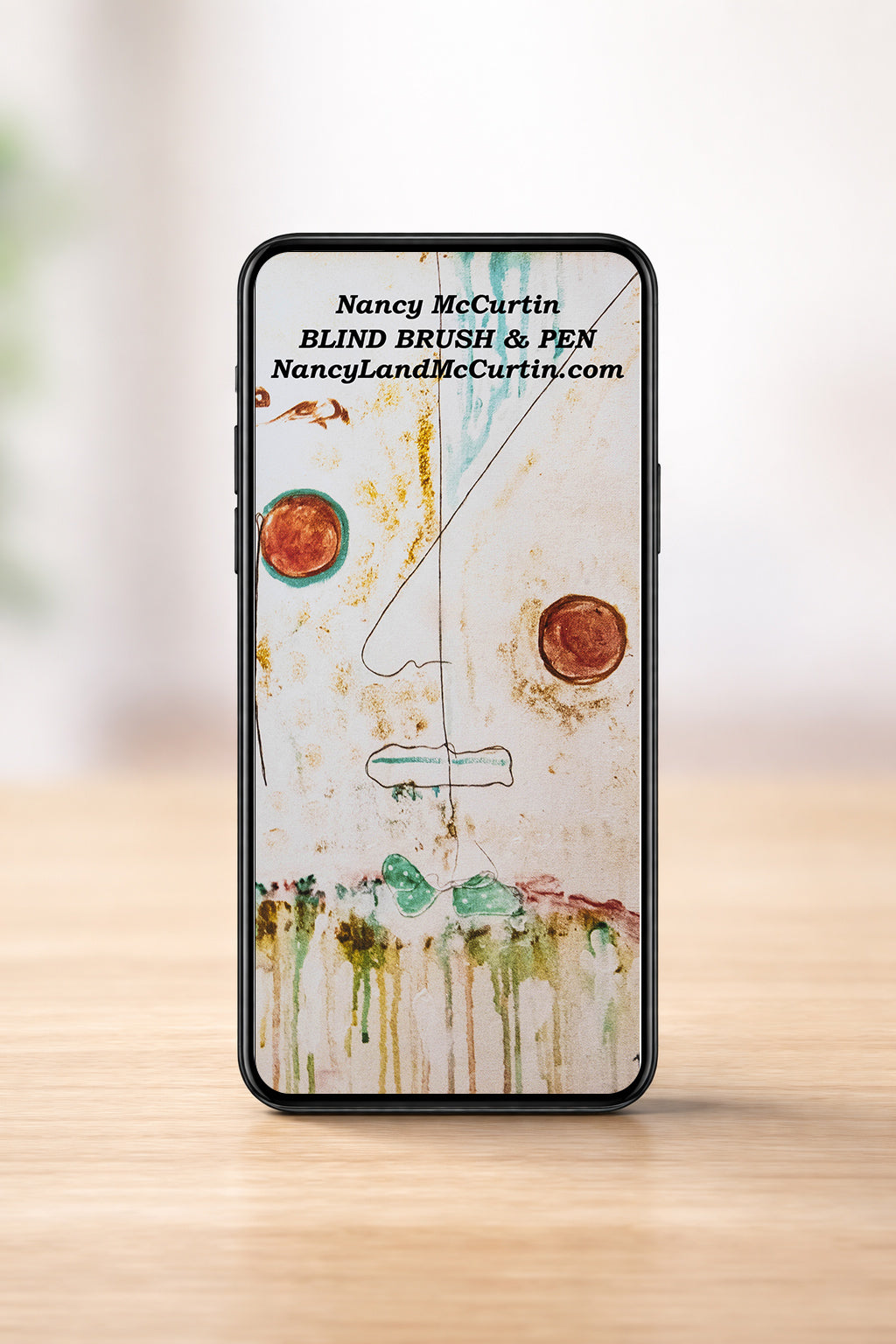 Joy Ride Phone Wallpaper - Digital Art by Blind Artist Nancy McCurtin