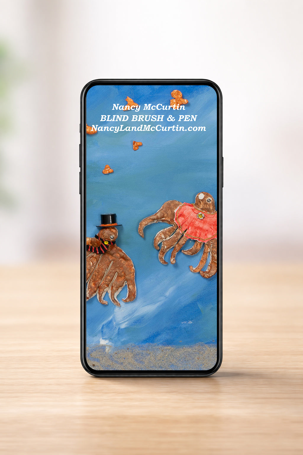 O Parade Phone Wallpaper - Digital Art by Blind Artist Nancy McCurtin
