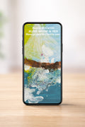 Sailing Partner Phone Wallpaper - Digital Art by Blind Artist Nancy McCurtin