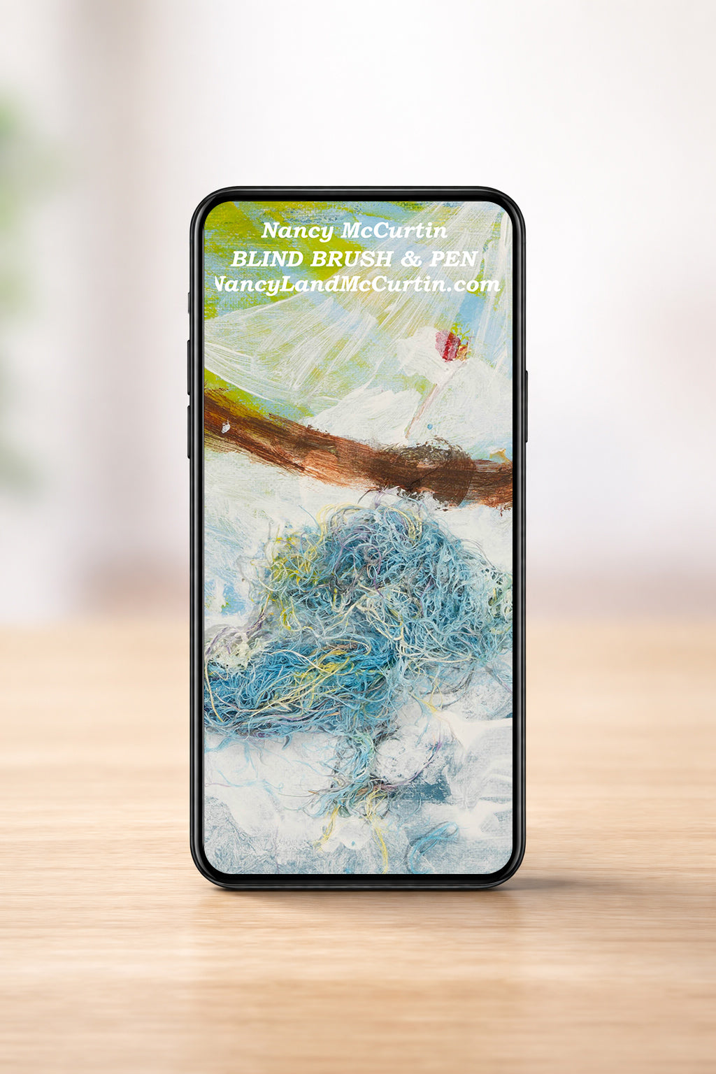 Sailing Phone Wallpaper - Digital Art by Blind Artist Nancy McCurtin