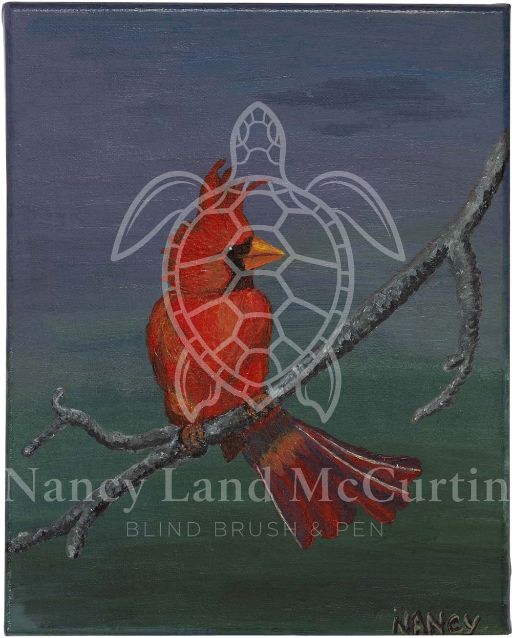 The Cardinal - Digital Art Download by Nancy Land McCurtin